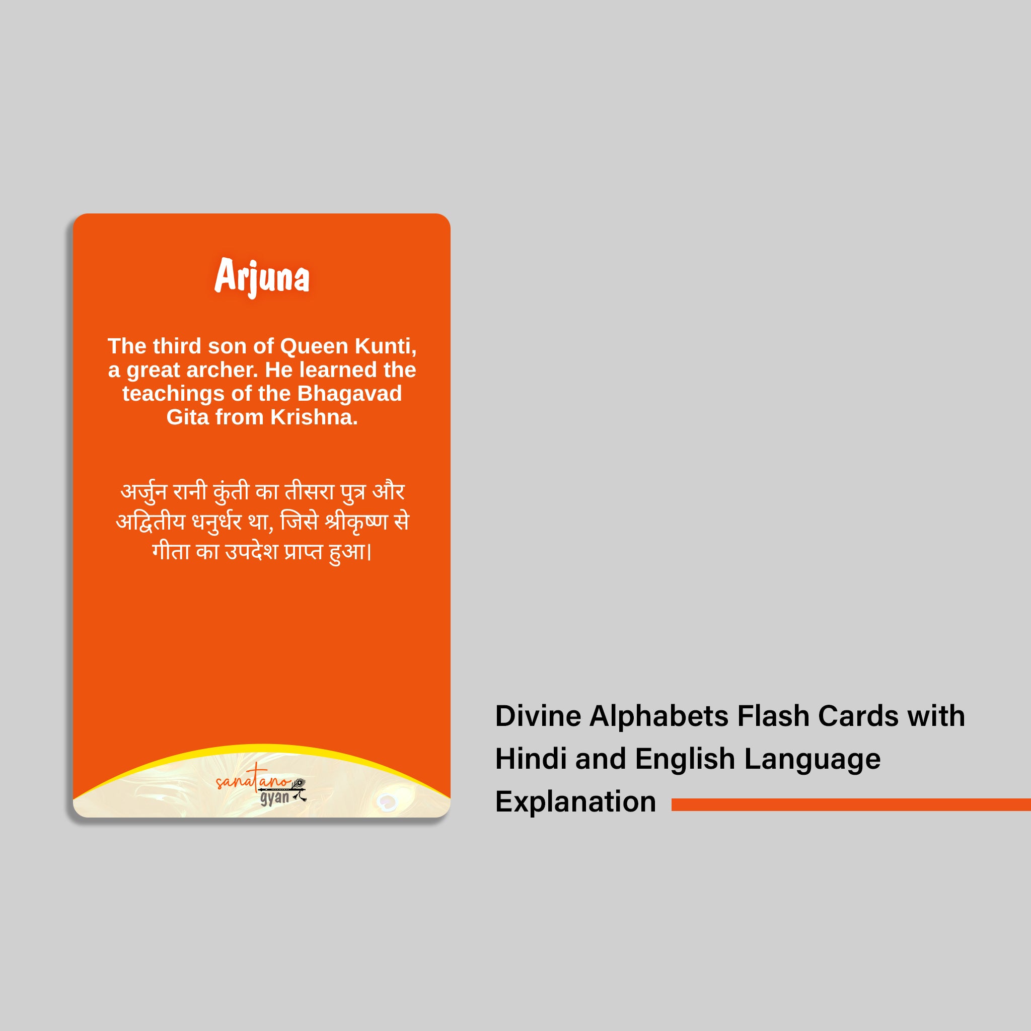 Divine Alphabets Flash Cards HINDI VERSION