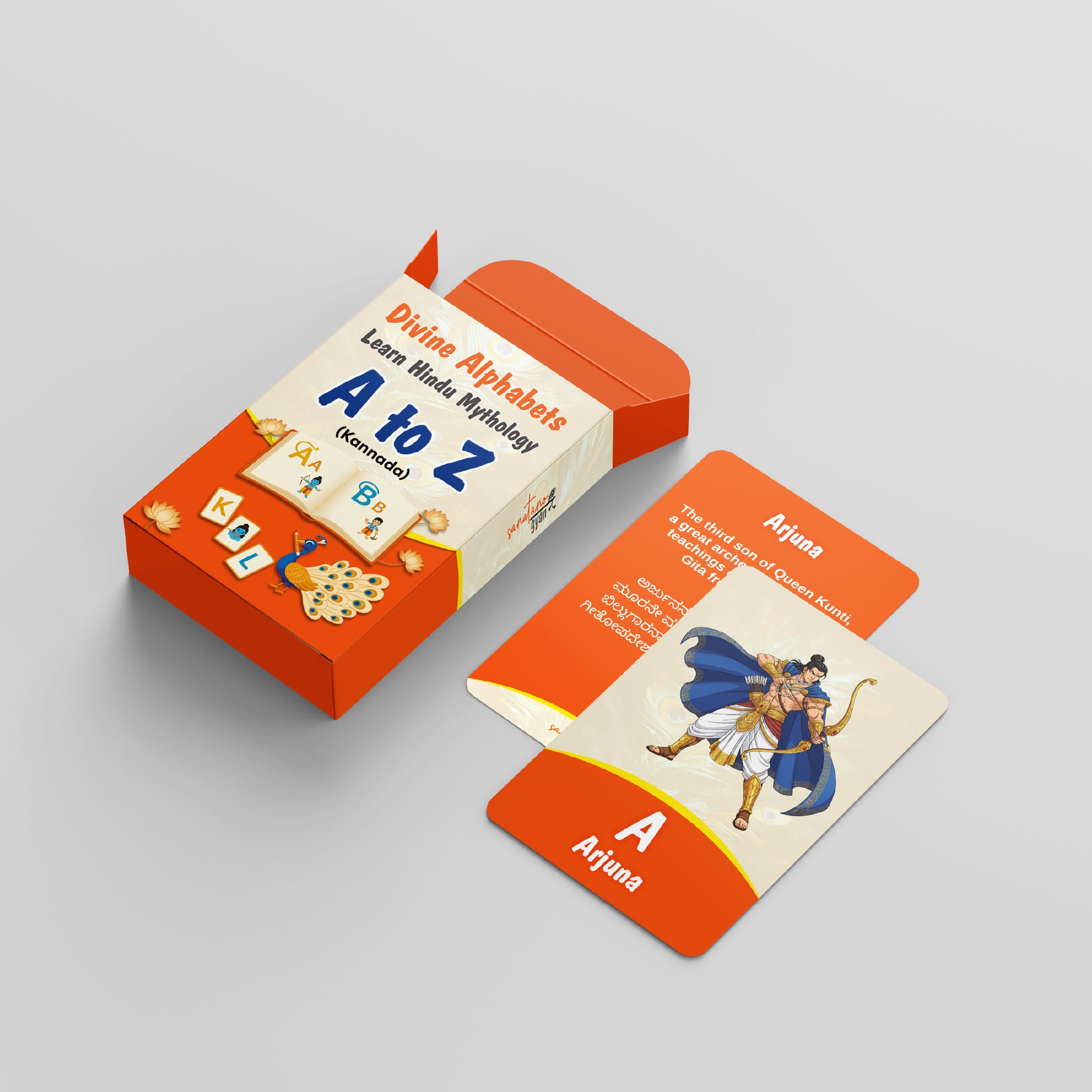Divine Alphabets Flash Cards KANNADA VERSION