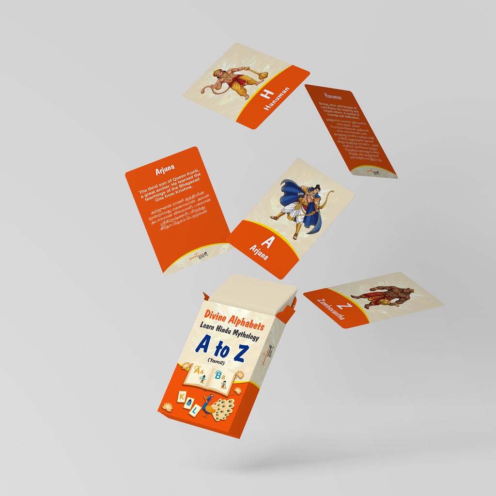 Divine Alphabets Flash Cards TAMIL VERSION