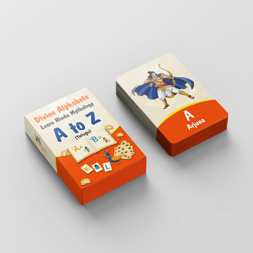 Divine Alphabets Flash Cards TELUGU VERSION