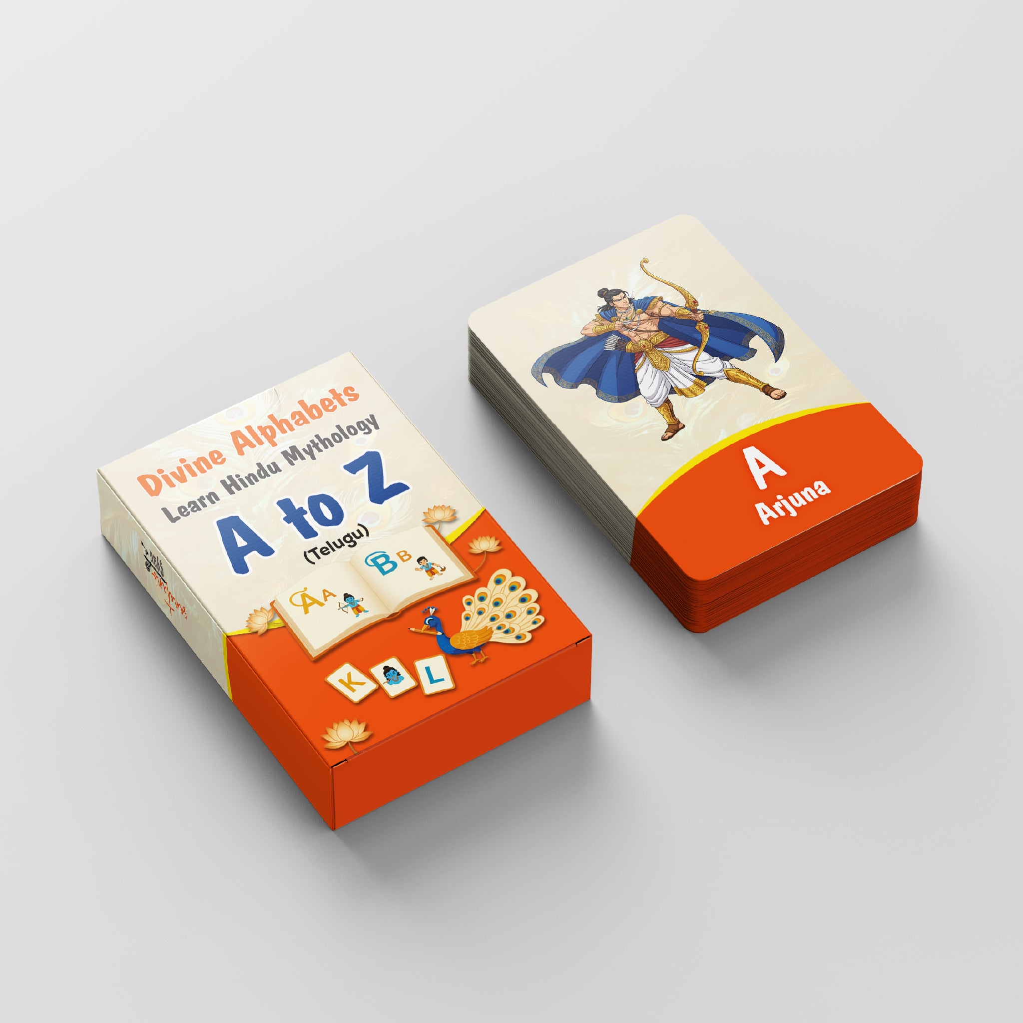 Divine Alphabets Flash Cards TELUGU VERSION