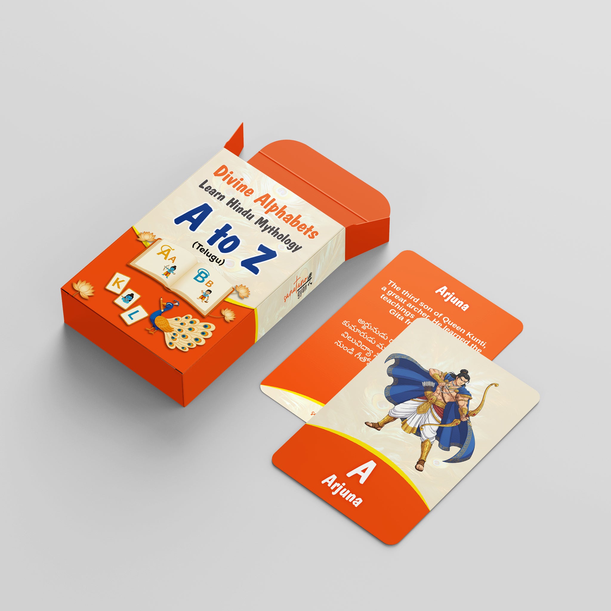 Divine Alphabets Flash Cards TELUGU VERSION